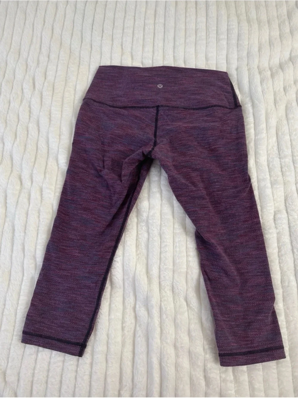lululemon athletica Heathered Plum Cropped Leggings